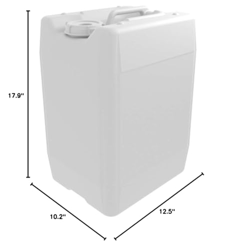 Foxx Life Sciences UN/DOT Tight Head Containers for Shipping, Transport, Storage, and Waste 20L (5 Gallon), High Density Poly Ethylene (HDPE), 70mm Cap, UN 3H1, Pack of 1