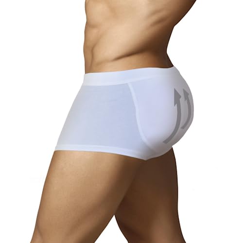 ARIUS Calzoncillo Boxer con Relleno Trasero para Aumentar el Volumen y tamaño de glúteos y Levanta - Push up y Relleno de Nalgas - Men’s Padded Buttocks - Men's Shapewear (XL)