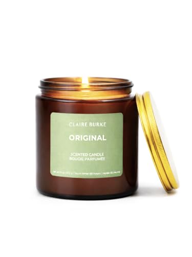 Claire Burke Scented Soy Candle 14 oz. Large, Mason Jar Candle, Original Fragrance, 1 ct.