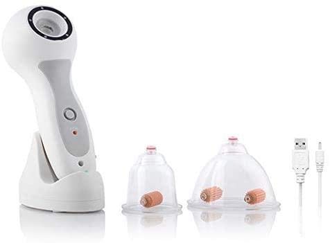 LIH Anti Cellulite Suction Device - Vacuum Massage With 2 Suction Cups - Anti-Cellulite Suction Massager - White