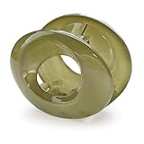 [ジュエルボックス] JewelVOX ヘアクリップ バンスクリップ ヘアアクセサリー レディース オーバル クリア おしゃれ 大人 (アッシュ)