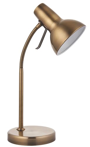 National Lighting Table Lamp - Bedside Lamp with USB Port - Gooseneck Desk Light - LED Reading Light for Bedroom, Living Room, Dining Room and Kitchen - 7W GU10