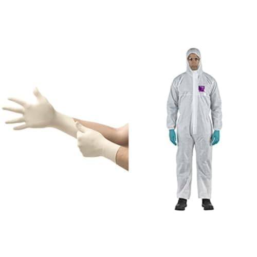 Combinaison Alphatec 1500 L et gants Ansell TouchNTuff 69-318 anti-poussière