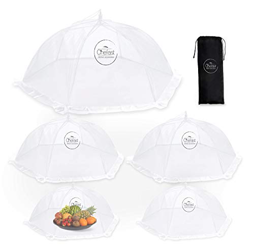 Chefast Food Cover Tents (5 Pack) - Combo Set of Pop Up Mesh