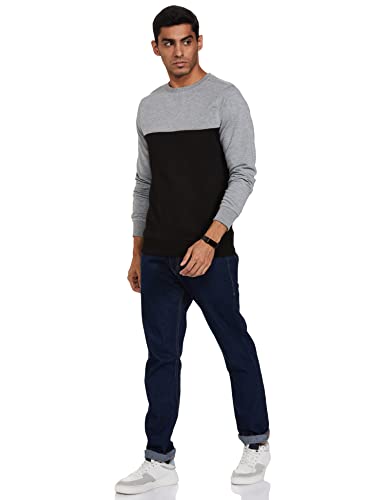 Image of Amazon Brand - Symbol Men Cotton Rich Light Weight Crew Neck Sweatshirt (Regular Fit)