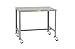 Little Giant MT1-1824-42-3R Mobile Steel Top Machine Table, 18" D x 24" W x 42" H, Gray