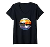 Photo Gallery donna retro vintage berkshires, massachusetts souvenir campeggio maglietta con collo a v Photo Gallery donna retro vintage berkshires, massachusetts souvenir campeggio maglietta con collo a v