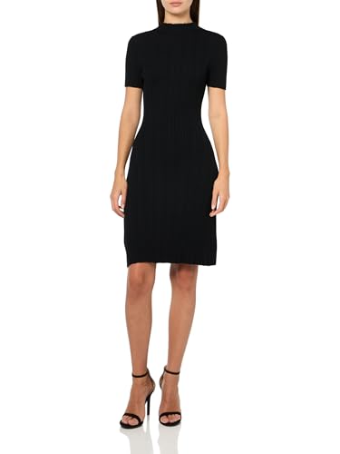 Robe Hugo mock neck en tissu stretch haut de gamme pour silhouette ajustée