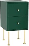 Comodino Xiezi Comodino Comodino In Legno Comodini In Legno Con Piedini Alti Comò Per Camera Da Letto Contenitori Per Soggiorno Tavolini Per Uso Domestico (Colore : Verde)