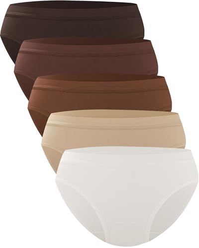 Image of BAMBOO COOL Womens Underwear Bikini Underpants Hipster Ladies Panties Soft Stretch Breathable Panties for Women, 5-Pack