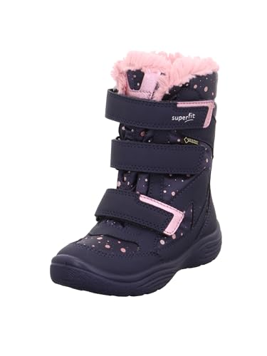Superfit Mädchen CRYSTAL Boot, Schneestiefel 1009090, BLAU/ROSA 8000, 30