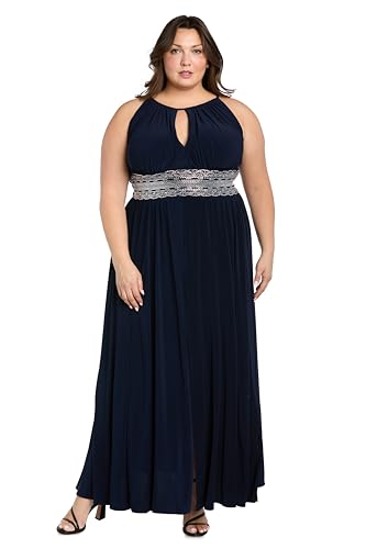 R&M Richards Women's One Size Glow Cutaway Slit Dress3