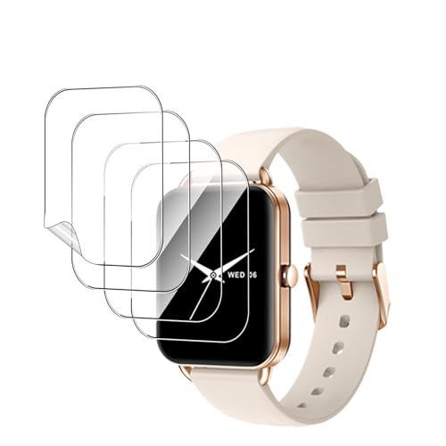 �y4���Z�b�g�zFor MONOMAM �X�}�[�g�E�H�b�` �t�B���� MONOMAM Primo 1.65�C���` �p �ی�t�B���� Kluso �Œ�p�L�b�g�t�� TPU�f�� �N���A �����ߗ� �����x�^�b�` �w��h�~ ���� 1.65inch �t���ی�