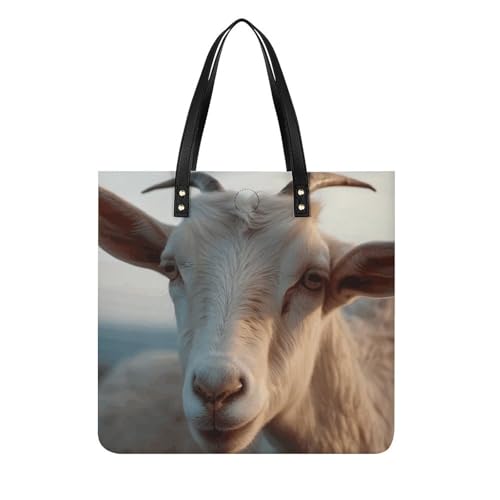 Docile Goat Large Leather Handbags Women Fashion Handbag Multifunctional Travel Bag It Is A Great Gift for Mothers, Teachers, Friends, Bridesmaids