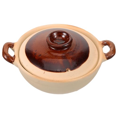 ABOOFAN Olla De Ajo Para Barbacoa De Barro Para Cocinar Cacerola De Barro Para Guisos Utensilios De Cocina Para Sopas Domésticas
