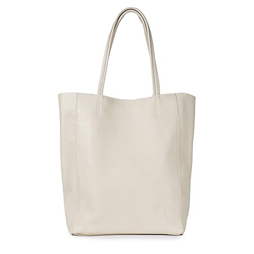 1990s Bolso Tote de Piel Personalizado Mujer - Shopper de Cuero Grande Para Oficina, Universidad, Colegio - Regalo Original