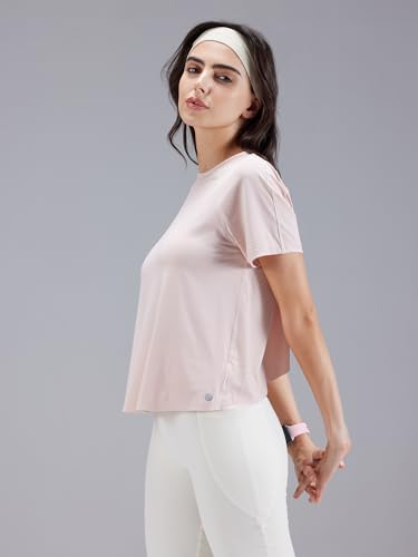 Image of CAVA Overlap Tee for Women | Split Back Mesh Design, Moisture-Wicking, 4-Way Stretch, Anti-Odour, Quick Dry | Activewear T-Shirt