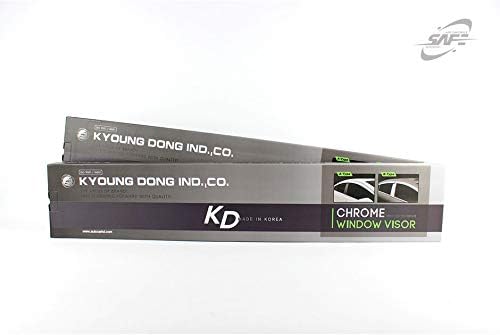 Chrome Side Window Weather Deflector Sun Rain Guard Visors 4pcs for 2007~2010 KIA Rondo