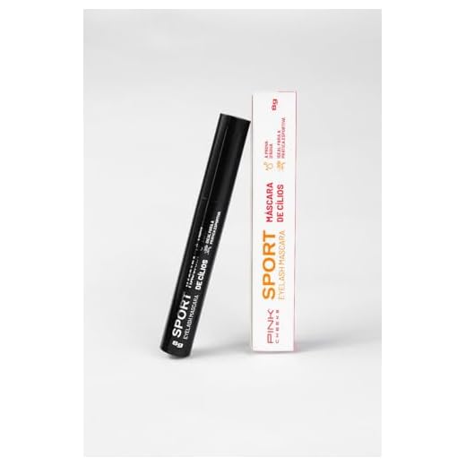 MÁSCARA DE CÍLIOS SPORT EYELASH MASCARA PRETA 8G Pink Cheeks - Rímel Ultrarresistente À Prova D'água Define Dá Volume por até 12 Horas, Não Borra, Não Esfarela, Não Escorre, Fácil Aplicação e Testado Dermato e Oftalmologicamente.