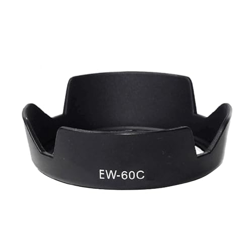 Camera Lens Hood Compatible for Canon T8i 4000D 2000D Camera w/EF-S 18-55mm f/3.5-5.6 Lens, (Replace EW-60C)