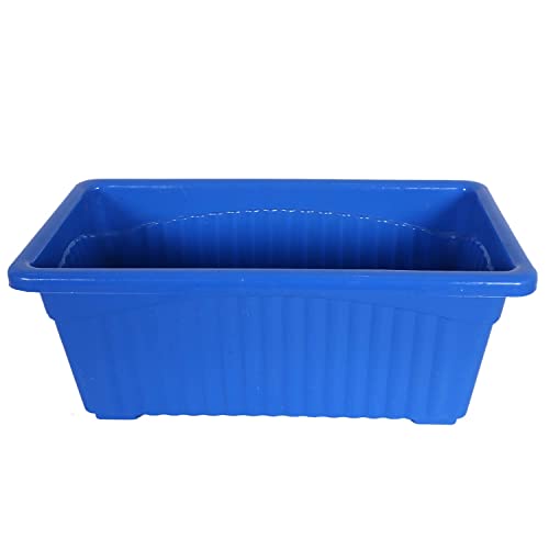 Image of Plastic Window Planters | Garden Planting Pots | Flower Plant Pots for Home Garden & Balcony | Flower Planters for Balcony and Terrace Gardens | Pack of 5 (Blue)