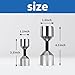 CNWZYMX 4 Pcs Stainless Steel Flange Two Hole Pins Set - 1-1/8'' 1-5/8'' Diameter Alignment Pin
