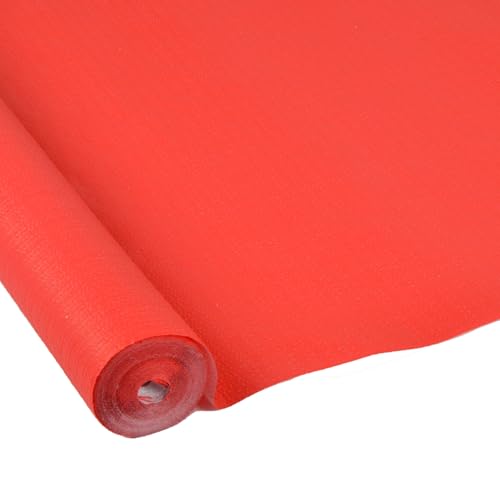 Homéa RECEPCIÓN, Mantel de Vitamina de Papel gofrado 1,18 x 15 m, Color Rojo