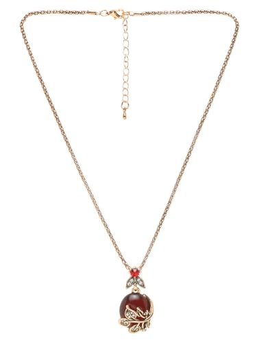 Plated Necklace Jewellery Set with Earrings and Ring