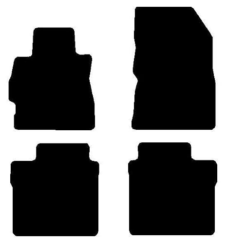 Avery Automats 4 Piece Set Custom Carpeted Floor Mats Compatible with 2014-2019 Nissan Versa Note (Black) Made in The USA