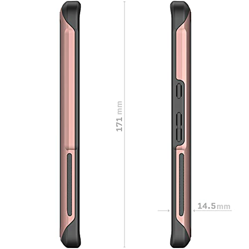 Ghostek ATOMIC slim Clear Pixel 7 Pro Case for Women with Aluminum Metal Bumper Premium Heavy Duty Shockproof Protection Tough Protective Phone Cover Designed for 2022 Google Pixel 7 Pro (6.7\") (Pink) - Thumbnail 7
