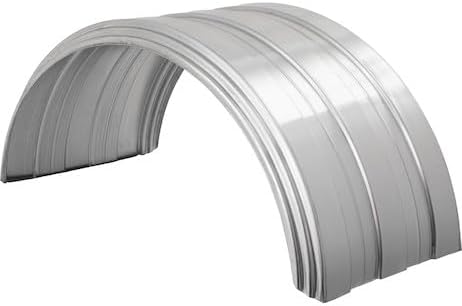 Buyers Products 8590246 Ribbed Aluminum Fender – 50" x 24.5", Fits 22.5"-24.5" Wheels, Corrosion Resistant, Lightweight & Durable, (Mounting Hardware Sold Separately)
