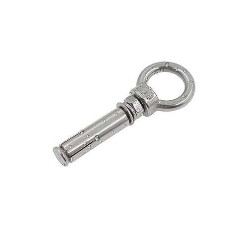 Image of Shoulder Eye Bolts,TTZEZE Heavy Duty Eyebolts,304 Stainless Steel Wall Concrete Anchors Screw Expansion Screw Bolts Eye Hooks Fastener for Ceiling Concrete Masonry 10 Pack M6*60