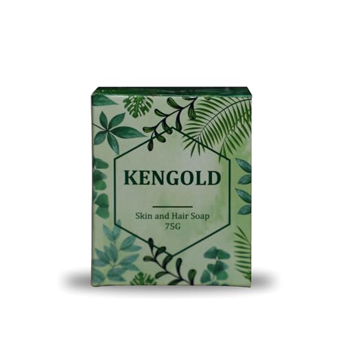 Image of KENGOLD P soriasis Skin and Hair Soap | 75g Herbal Bathing Bar with Natural Ingredients | Gentle Daily Cleansing for Skin Hydration, Scalp Care, Refreshing Lather & Natural Protection | Suitable for Men & Women (Pack of 1)