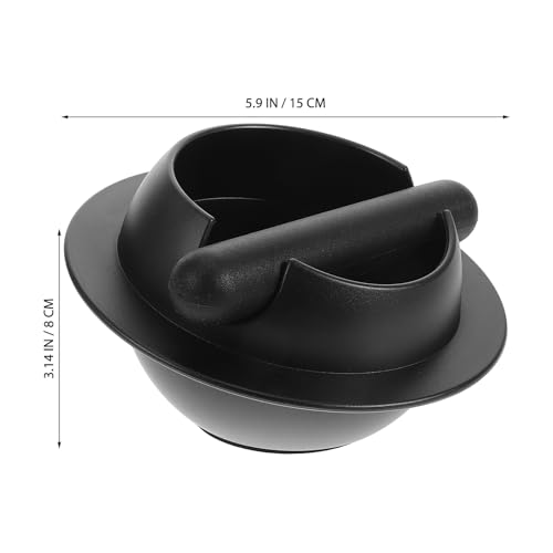 Boîte à expresso grosse capacité robuste en abs noir mat Mipcase accessoire de comptoir