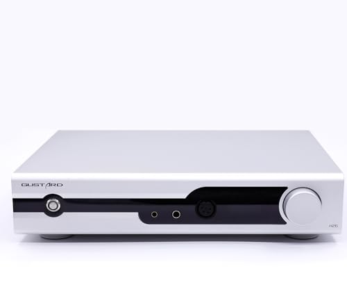 Image of Gustard H26 Fully Balanced Discrete Headphone Amp Pre-Amplifier 6.35mm /4.4mm Balanced /4-Pin-XLR Headphone Output with Remote Control(Silver)