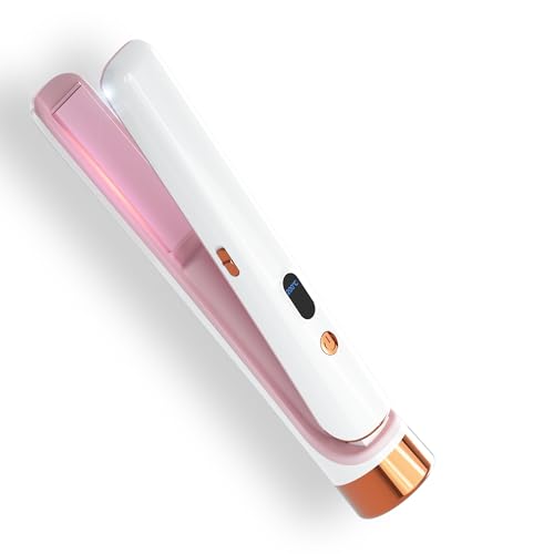 Cordless Travel Hair Straightener Flat Iron White