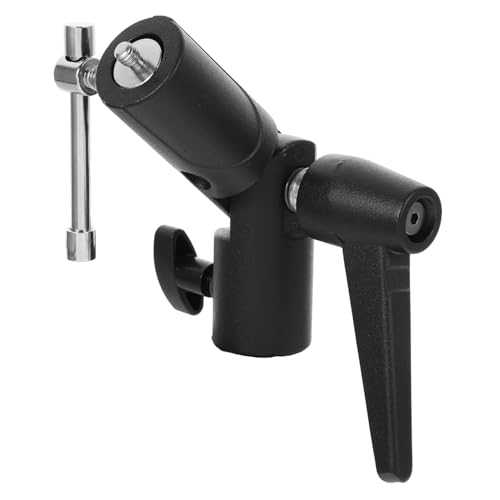 BRIGHTFUFU All Metal Flash Light Holder Light Stand Umbrella Bracket Tripod Flash Lamp Bracket Flash Light Bracket Mount with Umbrella Softbox Holder Flash Stand Bracket Aluminum Alloy