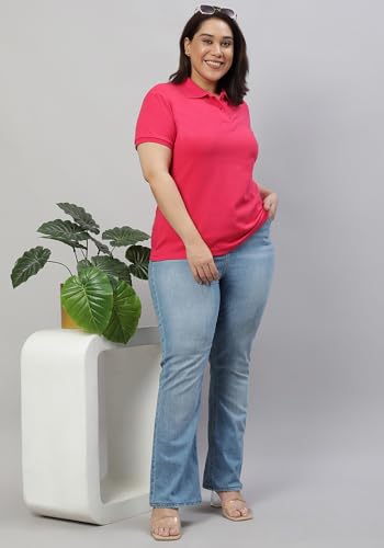 Image of Wear Your Opinion Womens Plus Size Polo Collar Neck T-Shirt Top