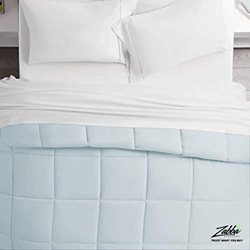 Beckham Hotel Collection 1300 Series - All Season - Luxury Goose Down Alternative Comforter - Hypoallergenic - Queen/Full - Sky Blue - Thumbnail 4