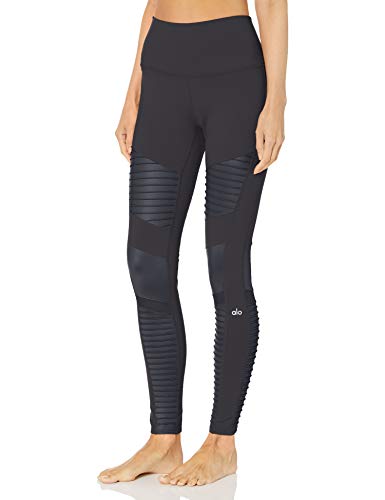 Alo Yoga Women's High Waist Legging, Anthracite/Anthracite Glossy, Medium