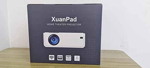 XuanPad 5G WiFi Bluetooth Projector, 16000L Native 1080P Projector 4K Supported, 6D/4P Keystone Correction, Outdoor Movie Projector, Mini Projector with Screen and Tripod for iOS/Android/TV Stick XuanPad 5G WiFi Bluetooth Projector, 16000L Native 1080P Projector 4K Supported, 6D/4P Keystone Correction, Outdoor Movie Projector, Mini Projector with Screen and Tripod for iOS/Android/TV Stick