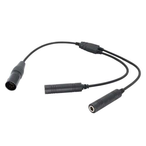 Adaptador GA Dual Plugs a XLR 5 Pines para Auriculares miniatura 1