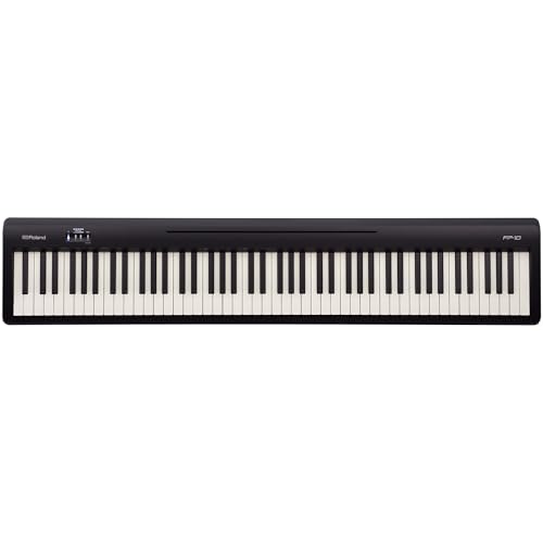 Roland FP-10 | Compact 88-Note Digital Piano | SuperNATURAL Piano Tones | Authentic Acoustic Feel Keyboard | Great for Beginners & Experienced Players | Bluetooth & MIDI Connectivity