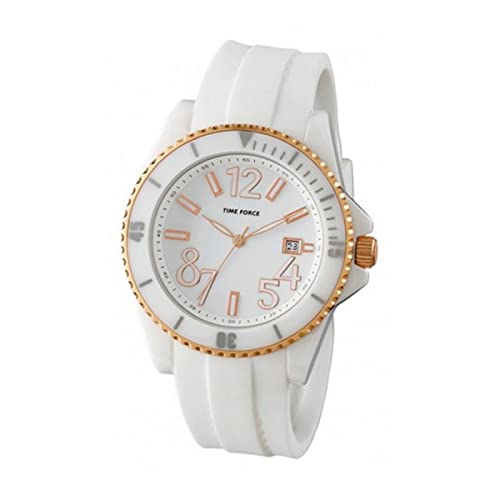 TIME FORCE Reloj Analógico para Mujer de Cuarzo con Correa en Caucho TF4186L11