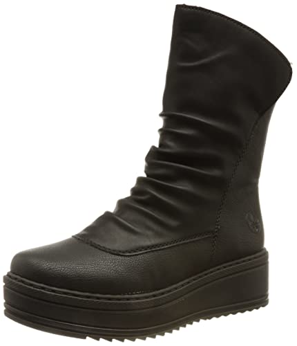 Rieker Y1162, Stivali alla Moda Donna, Nero, 40 EU...