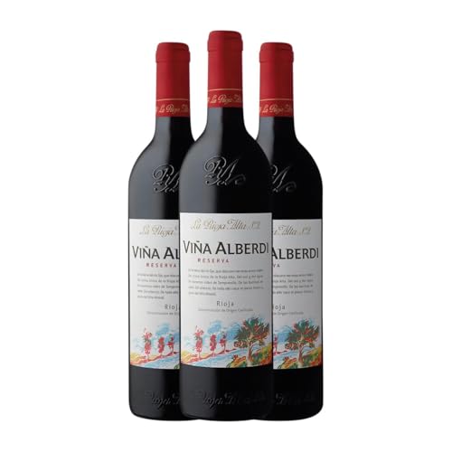 Rioja Alta Viña Alberdi Tempranillo Rioja Reserva 75 cl Vino tinto (Caja de 3 Botellas de 75 cl)
