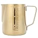 Produktbild mit ergonomischem Griff Edelstahl mit Waage Kaffee Latte Tasse Modische Milchkrug Milchkännchen Tasse für Kaffee Latte Wohnaccessoire(Golden, 350ML (with scale))