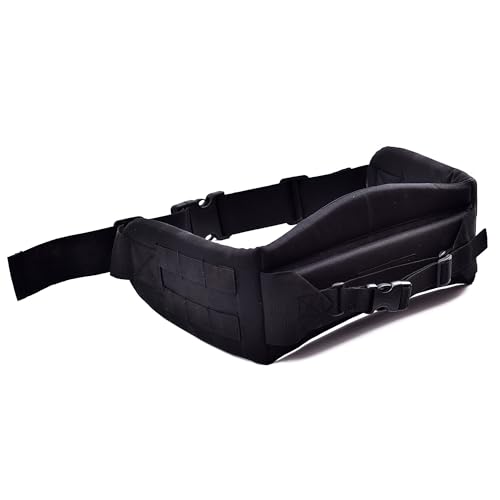 A.L.I.C.E Kidney Belt for Framed Rucksack/A.L.I.C.E. Pack Kidney Pad with Waist Strap and Frame attaching Belt LC-2 Kidney Pad BLACK