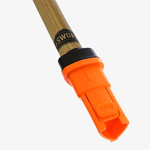 Swopt Premium 48” Eva Foam Comfort Grip Wooden Handle – Ergonomic Design Eliminates Loose Handles —Interchangeable With All Swopt Cleaning Products For More Efficient Cleaning And Storage #TOP2