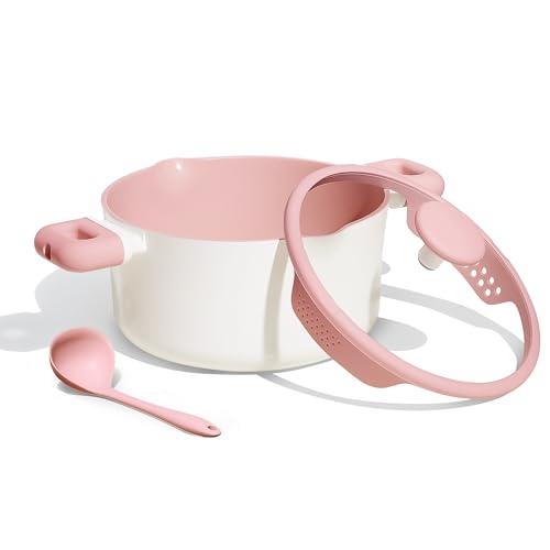 CAROTE 7QT Nonstick Stock Pot with Lid, Ceramic Casserole with